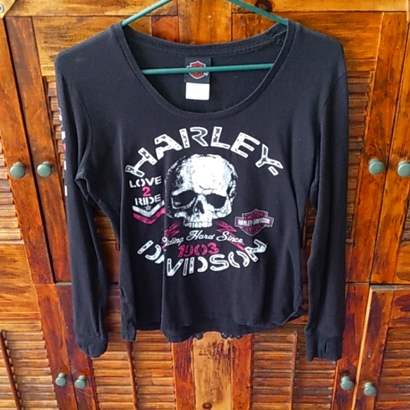 Harley-Davidson Tops - Harley Davidson long sleeve Med